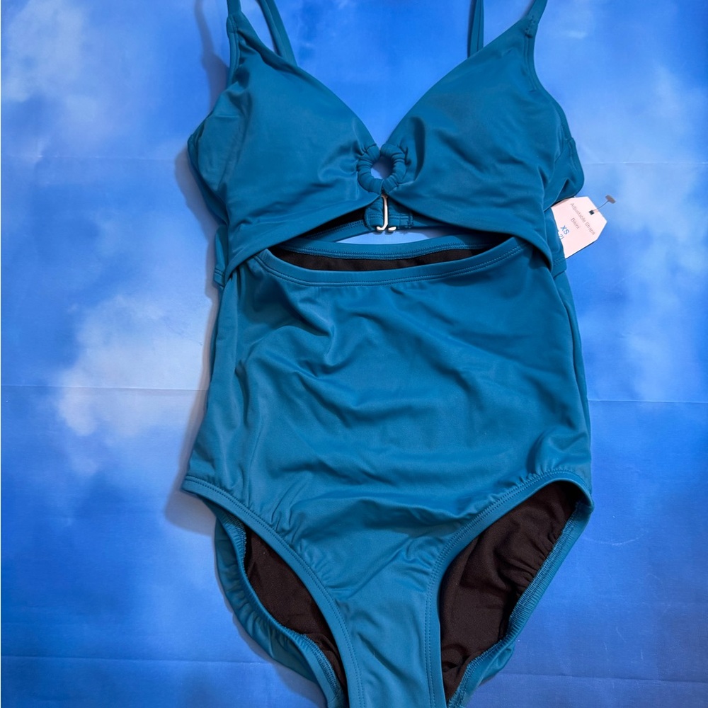 Teal Kids One Piece Swimsuit